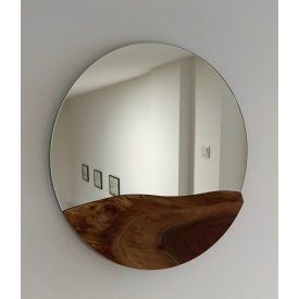 Amerikai dió kerek tükör 50 cm