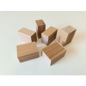 Fa Kocka, téglatest Bükk 4 x 3 x 2 cm 10 db-os csomag