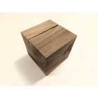 Rusztikus Fa Kocka Dió 11 x 11 cm