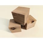 Rusztikus Fa Kocka Dió 8 x 8 cm
