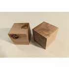 Rusztikus Fa Kocka Dió 8 x 8 cm