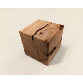 Rusztikus Fa Kocka Éger 7 x 7 cm