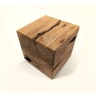 Rusztikus Fa Kocka Éger 10 x 10 cm