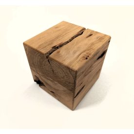 Rusztikus Fa Kocka Éger 10 x 10 cm