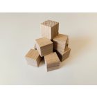 Fa Kocka Kőris 2 x 2 cm 10 db-os csomag