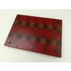 Mahagóni-Padauk-Iroko bütüs vágódeszka 39 x 29 x 4 cm